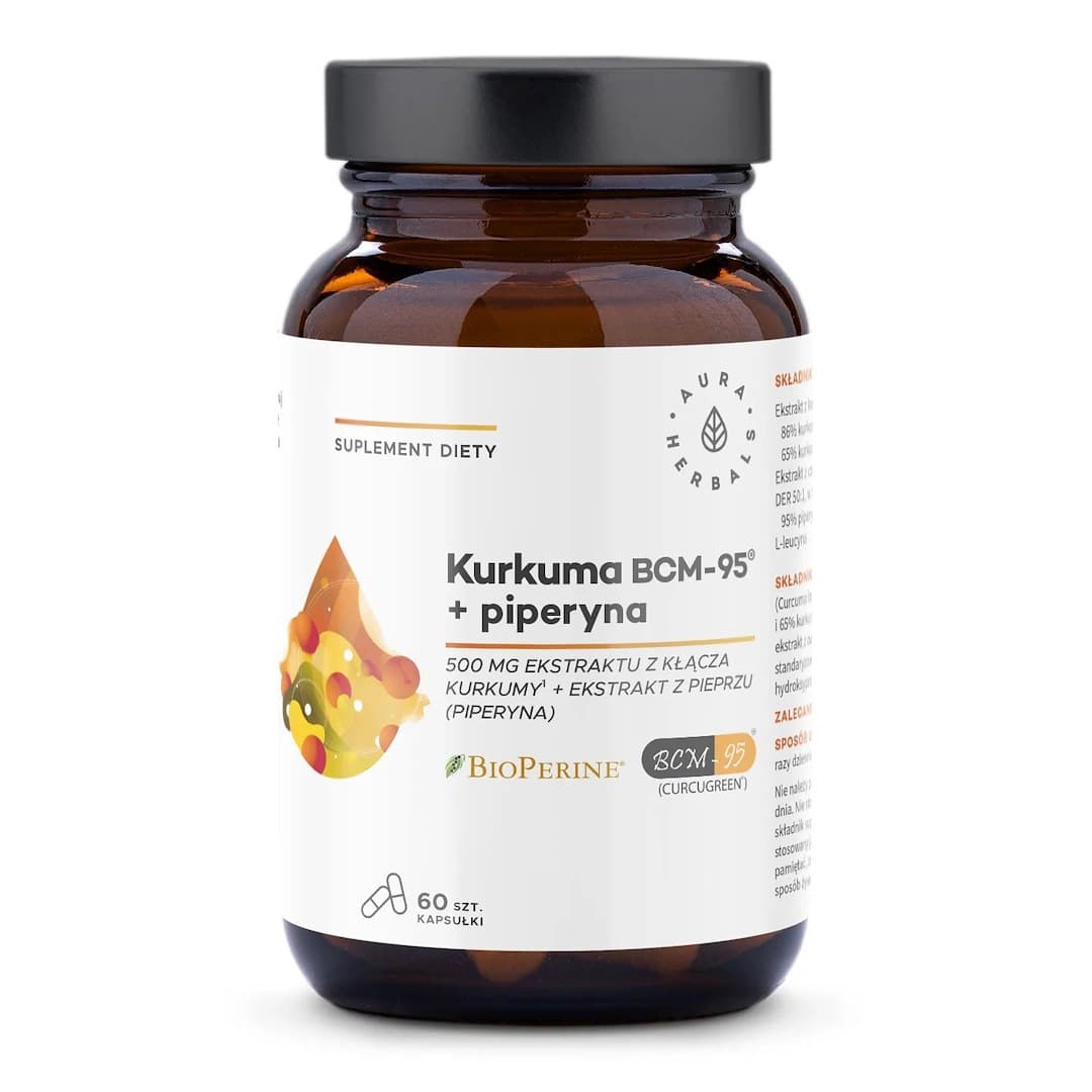 Aura Herbals - Turmeric Bcm-95 With Piperine - 60 Caps