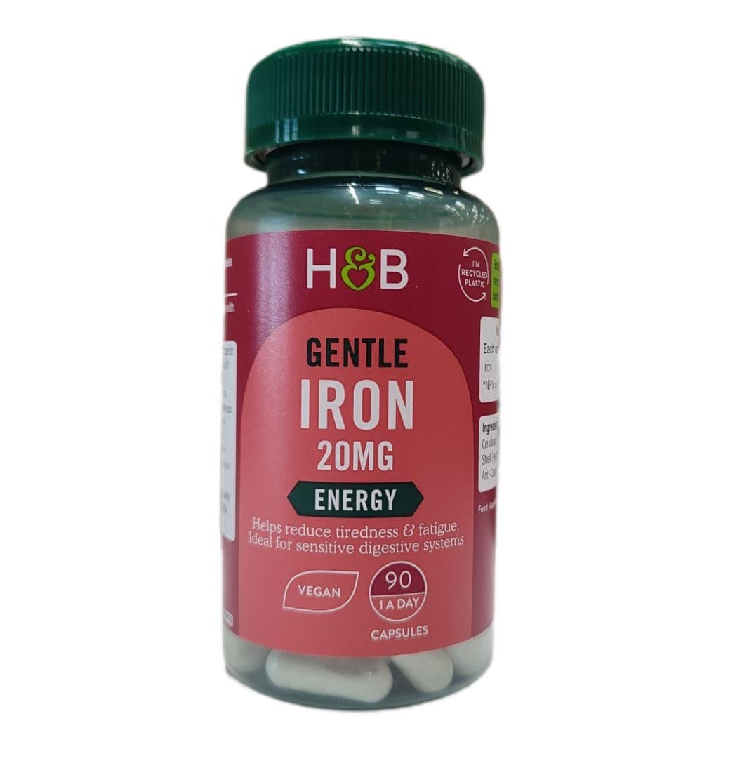 Holland & Barrett - Gentle Iron - 90 Vcaps – Holland & Barrett förpackning