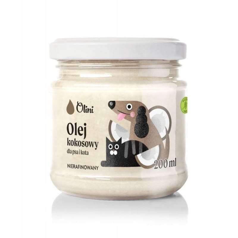 Olini - Coconut Oil for Dogs and Cats - 200ml – olini förpackning