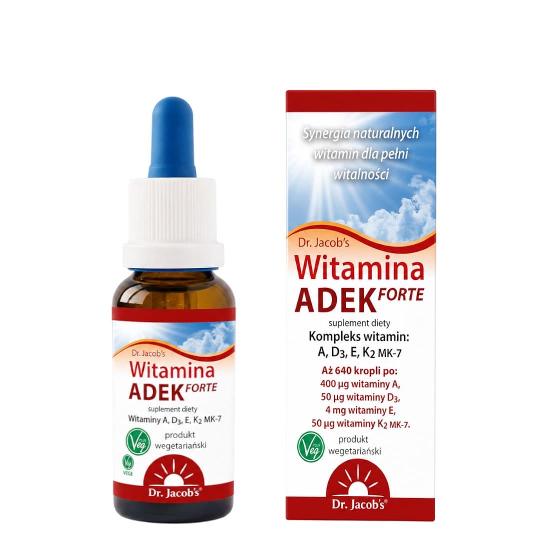 Dr. Jacob's - Vitamin ADEK Forte - 20ml – Dr. Jacob's förpackning