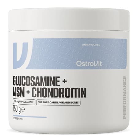 Ostrovit - Glukosamiini + MSM + Kondroitinijauhe 150g – OstroVit pakkaus