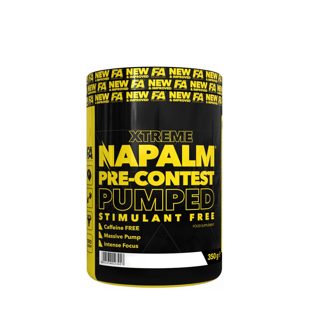 FA - Xtreme Napalm Pre-Contest Pumped Stimulant Free – FA förpackning