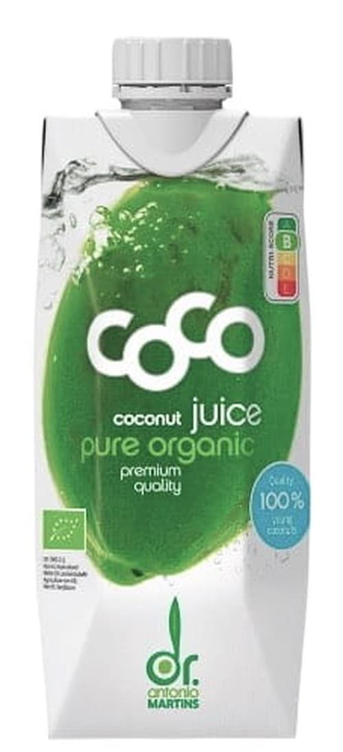 Dr. Martins - Coco Coconut Juice Pure Organic - 500ml – Dr. Martins förpackning