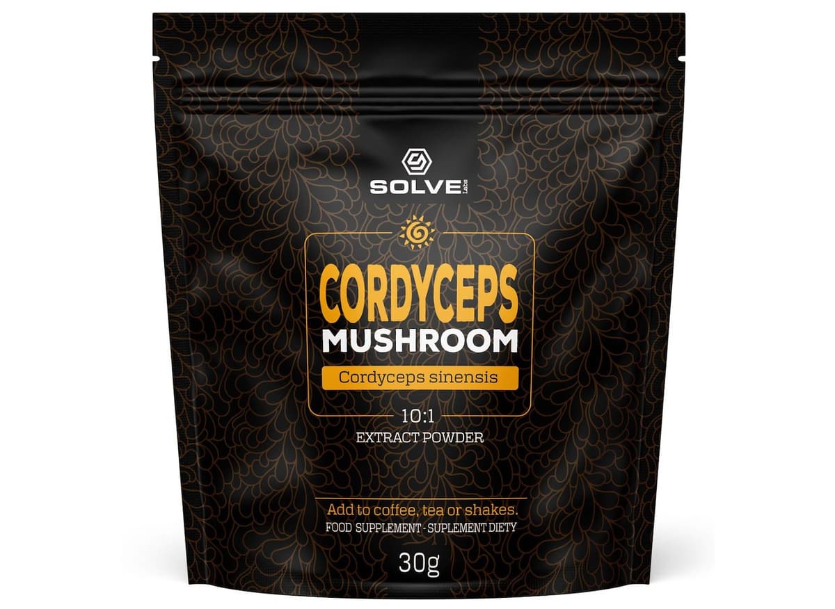 SOLVE Labs - Cordyceps sinensis-extrakt 10:1 – SOLVE Labs förpackning