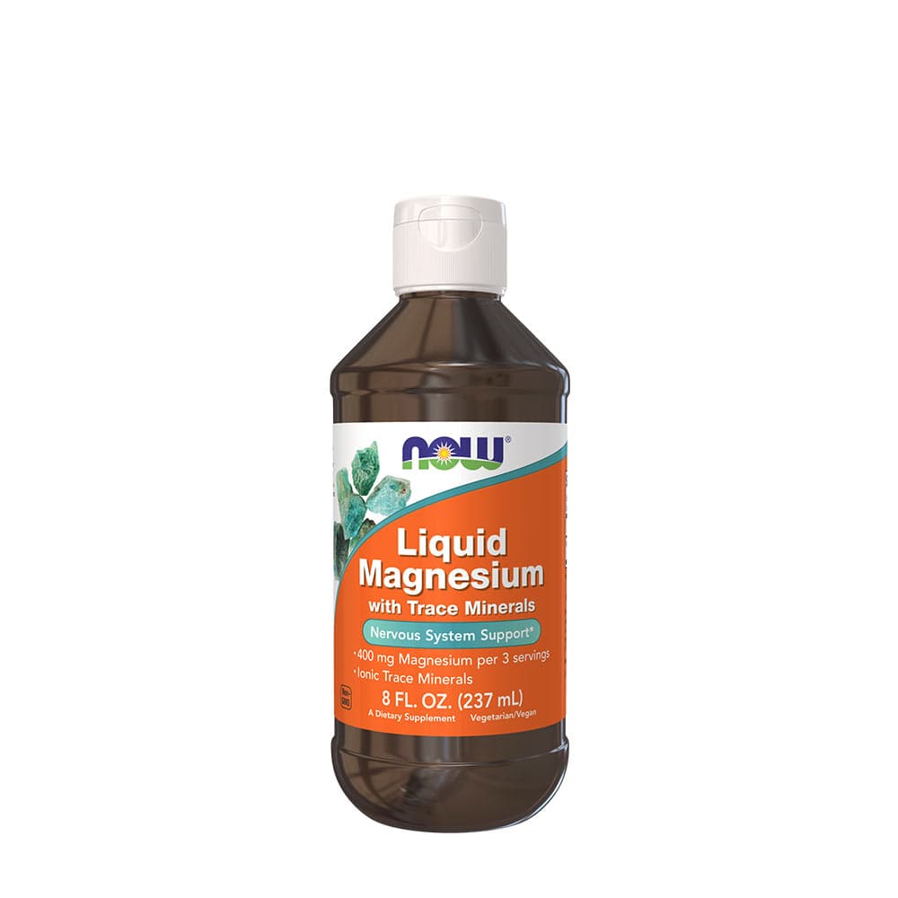 NOW Foods - Liquid Magnesium With Trace Minerals - 237ml – NOW Foods förpackning