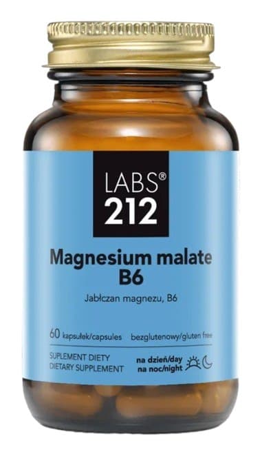 LABS 212 - Magnesium Malat + Vitamin B6 - 60 Kapsler – LABS 212 emballage