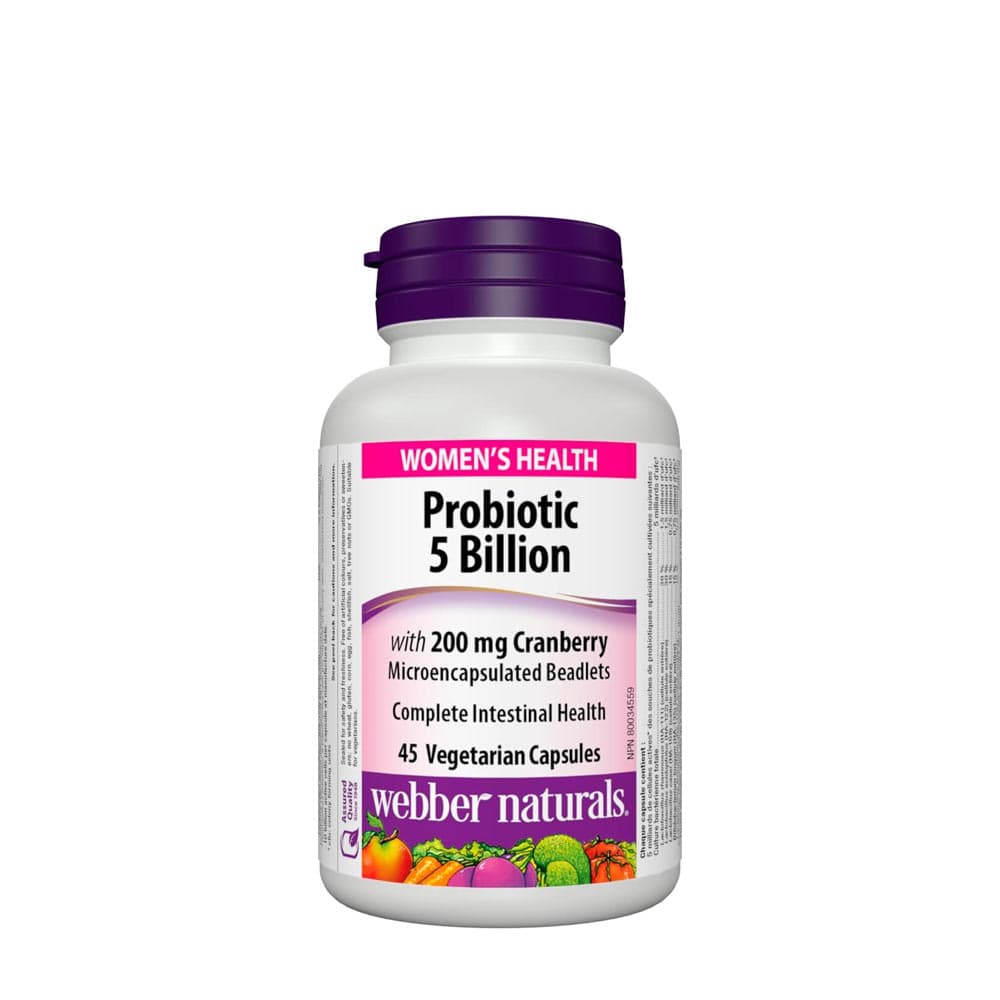 Webber Naturals - Women's Health Probiotic 5 Billion – Webber Naturals förpackning