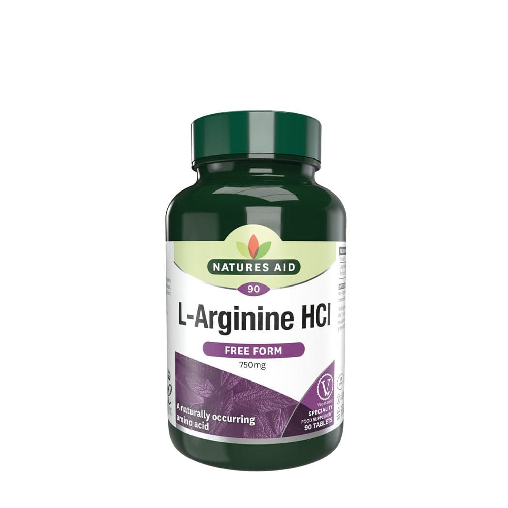 Natures Aid - L-Arginine HCL - 90 Tabs
