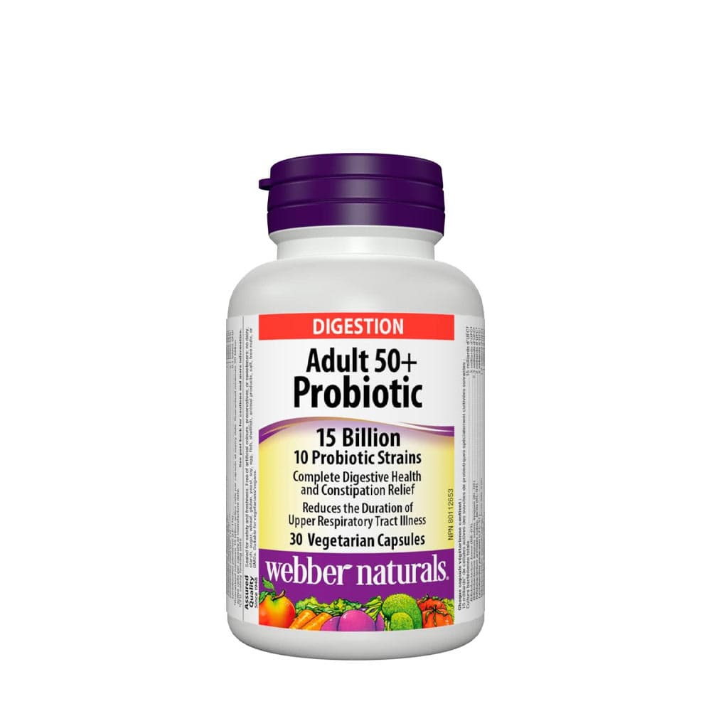 Webber Naturals - Adult 50+ Probiotic – Webber Naturals förpackning