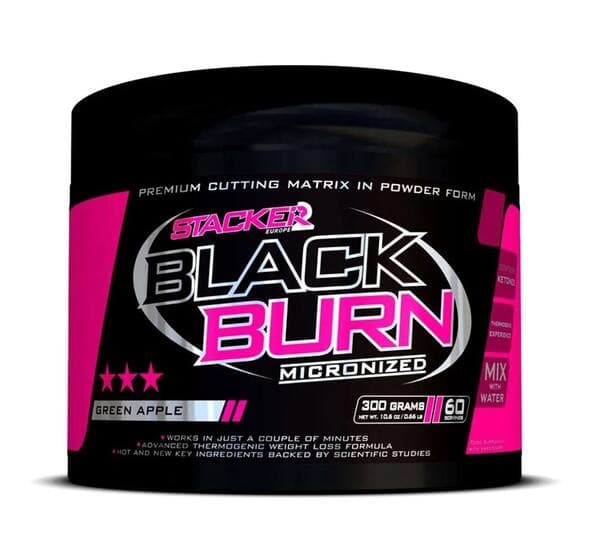 Stacker2 - Black Burn - Rasvanpolttaja Green Apple - 300g