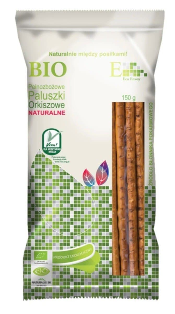 Eco Univer - Envoy Fuldkornspaluszki BIO 150 g – Eco Univer emballage