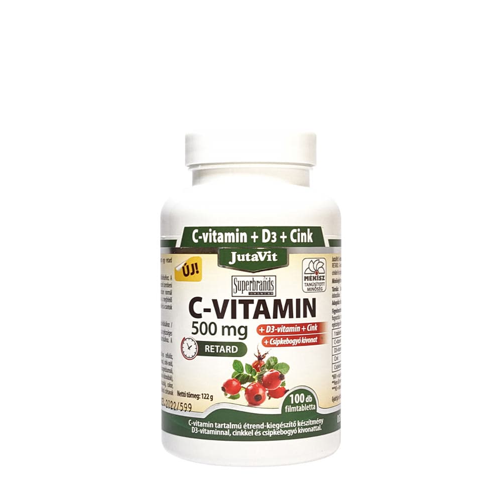 Jutavit - Vitamin C 500mg + D3 + Zinc – Jutavit förpackning