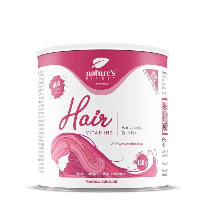 NUTRISSLIM D.O.O. - Nature's Finest Hair Vitamins 150 g – NUTRISSLIM D.O.O. förpackning