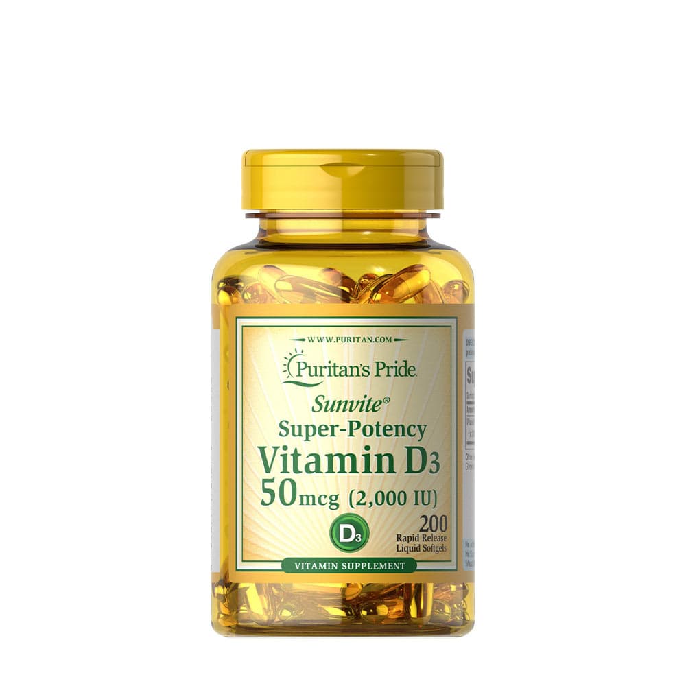 Puritan's Pride - Sunvite Super-Potency Vitamin D3 – Puritan's Pride emballage
