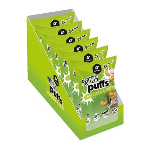 Go Fitness - Proteinpuffer - Grøntsagsblanding, 6 × 50 g – Go Fitness emballage