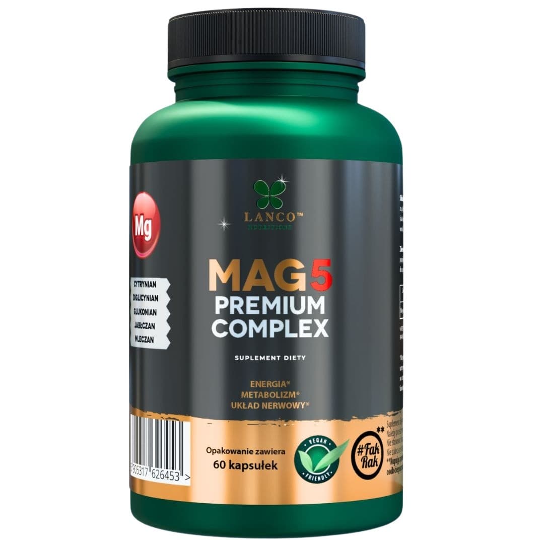 Lanco - Magnesium Mag5 Premium Complex - 60 Kapsler