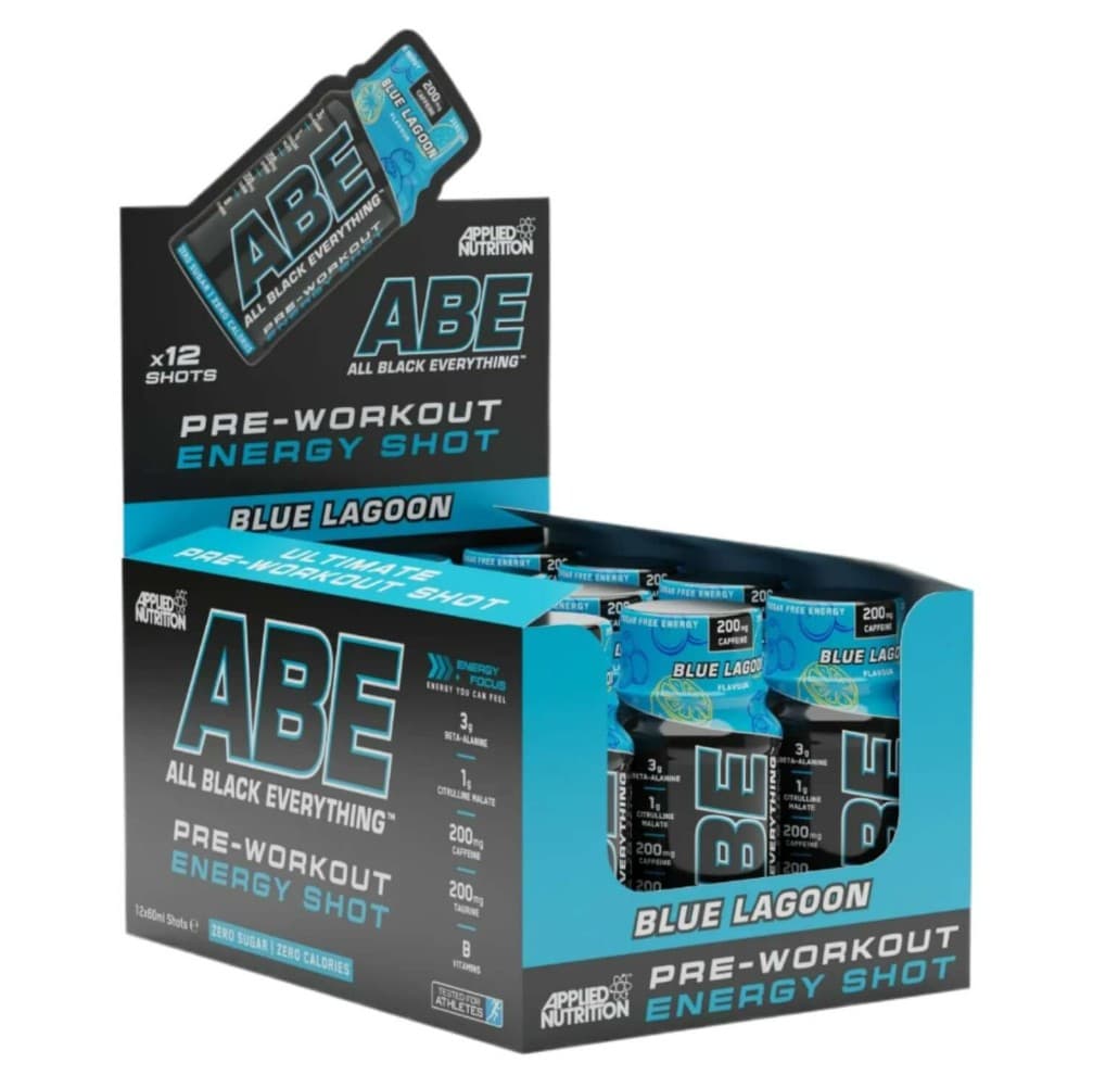 Applied Nutrition - Shot, Blue Lagoon - 12 x 60ml – Applied Nutrition förpackning