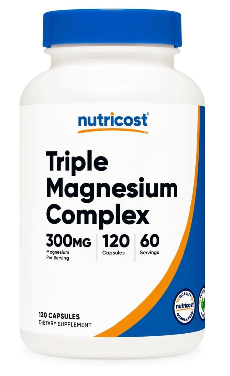 Nutricost - Triple Magnesium Complex - 120 Capsules – Nutricost förpackning