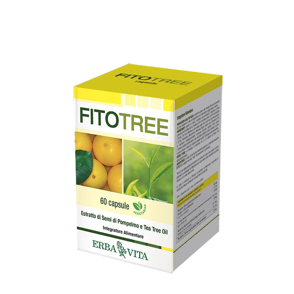 Erba Vita - Fitotree - Grapefrøekstrakt og Tea Tree Oil (Brand: Erba Vita) - 60 Caps – Erba Vita emballage