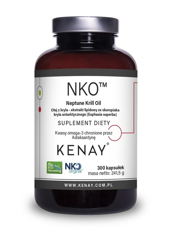 Kenay - Neptune Krill Oil NKO, krillolja - 300 kapslar – förpackning