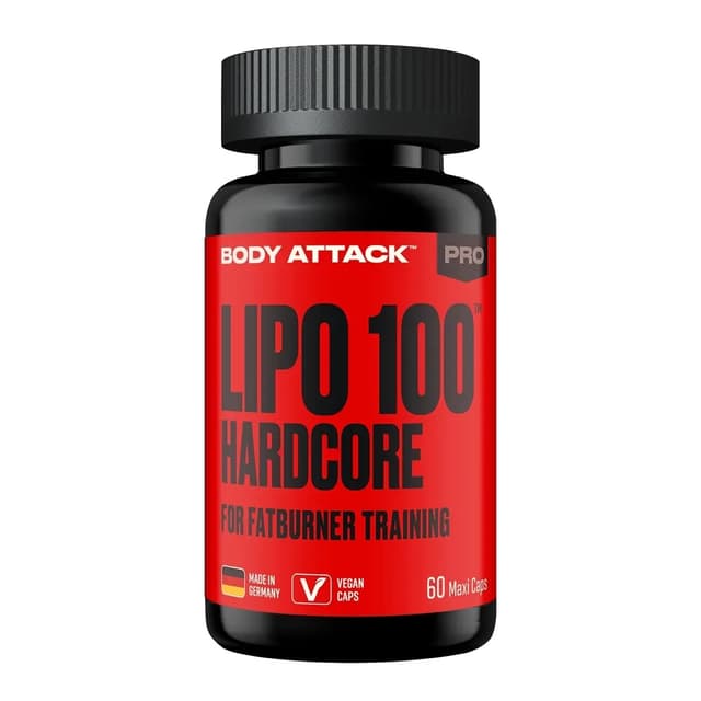 Body Attack - LIPO 100 HARDCORE - 60 kapslar – Body Attack