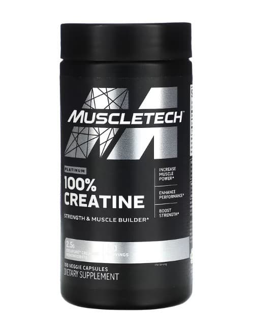 Muscletech - Platinum 100% Creatine - 100 Vcaps – Muscletech förpackning