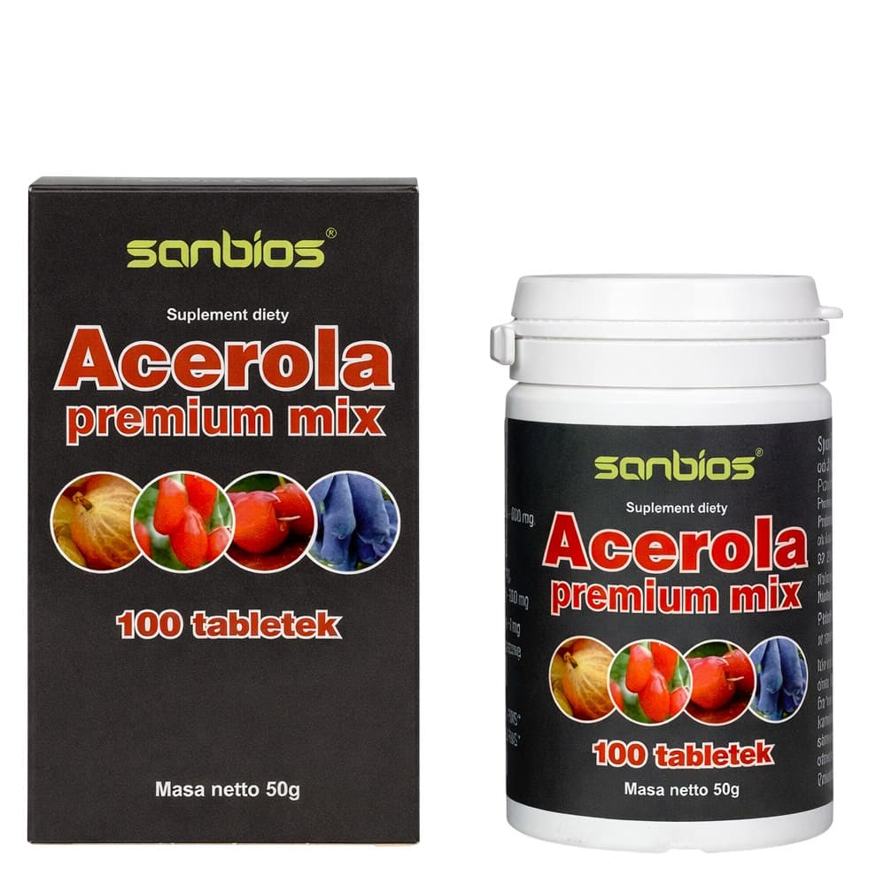 Sanbios - Acerola Premium Mix – Sanbios förpackning