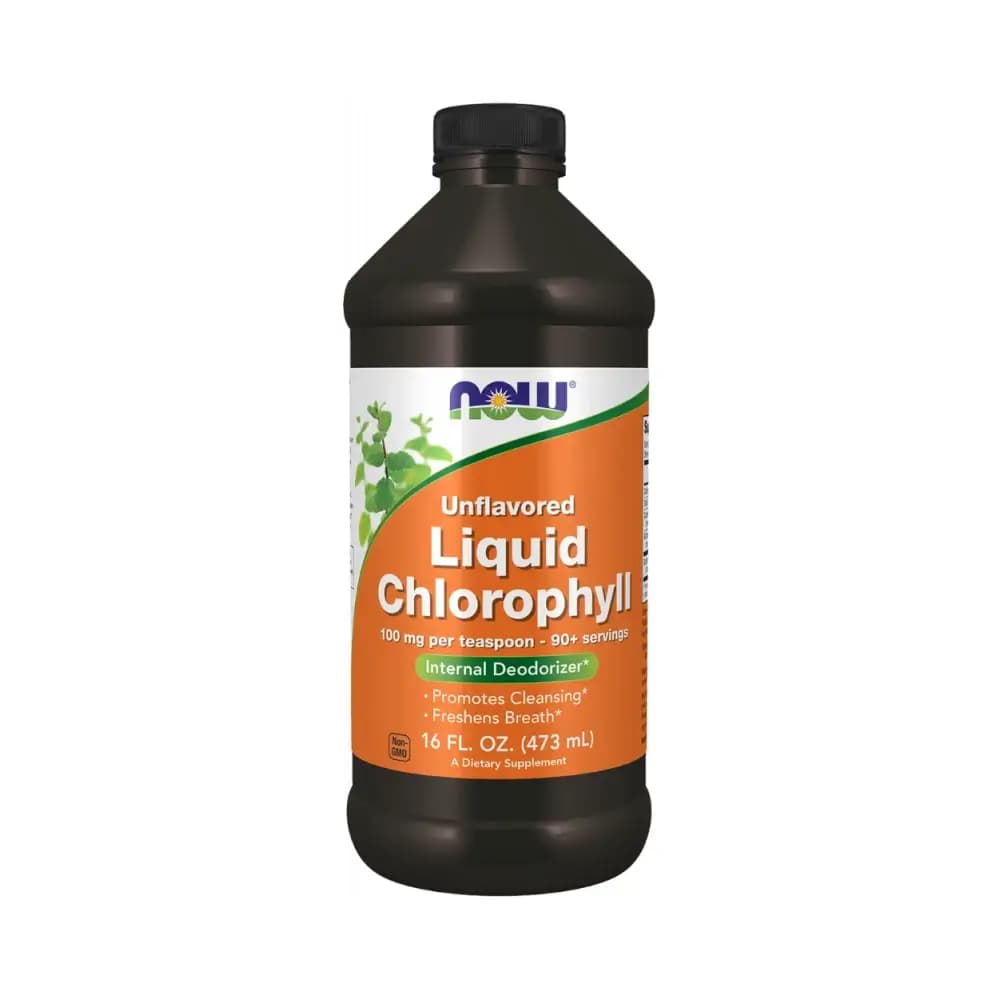 NOW Foods - Chlorophyll Liquid - Unflavored - 16 FL. OZ. – NOW Foods emballage