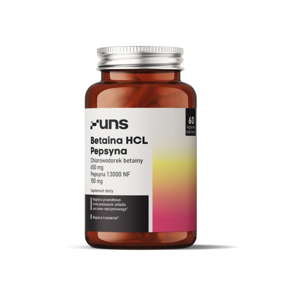 UNS - Betaina HCL Pepsyna - 60 vcaps – UNS förpackning
