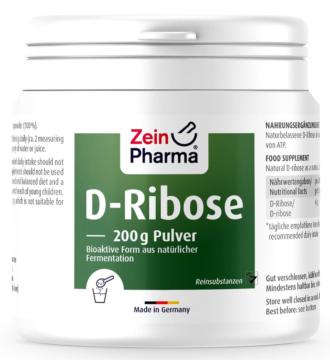 Zein Pharma D-Ryboza 200 g – Zein Pharma förpackning