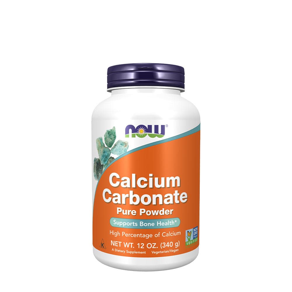 NOW Foods - Calcium Carbonate Pure Powder - 340g – NOW Foods förpackning