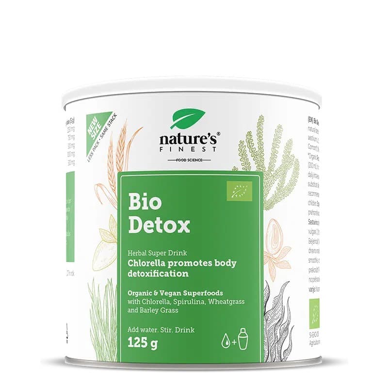NUTRISSLIM D.O.O. - Nature's Finest Bio Detox 125 g – NUTRISSLIM D.O.O. förpackning
