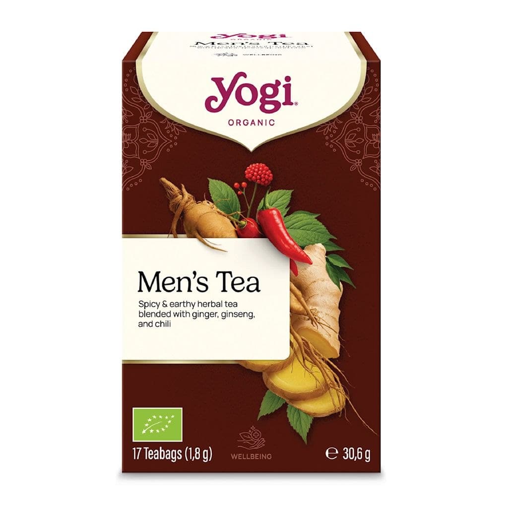 Yogi - Men's Tea - 17 Teabags (1.8g each), 30.6g total – Yogi förpackning