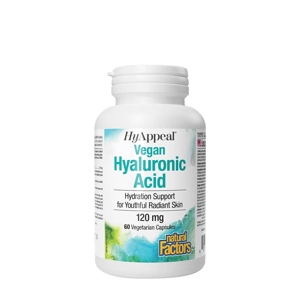 Natural Factors - Hyappeal Vegan Hyaluronic Acid - 60 Vcaps
