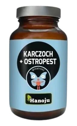 Hanoju - Kronärtskocks- och mariatistelextrakt - 90 kapslar – förpackning