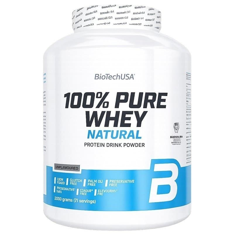 BioTechUSA - 100% Pure Whey Natural Flavor 2000g – BioTechUSA emballage