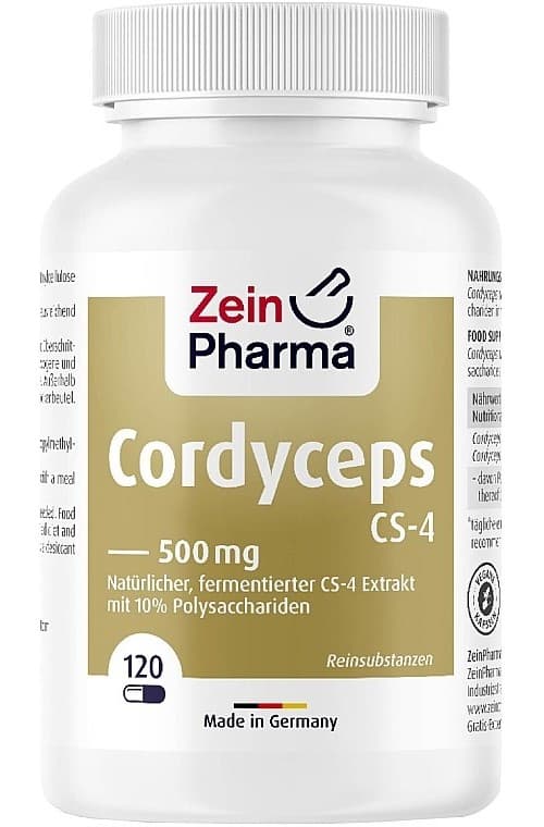 Zein Pharma - Cordyceps CS-4 - 120 Caps – Zein Pharma förpackning