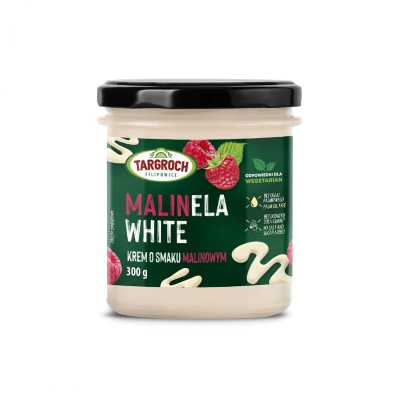 Targroch - Malinela White - 300g – Targroch förpackning