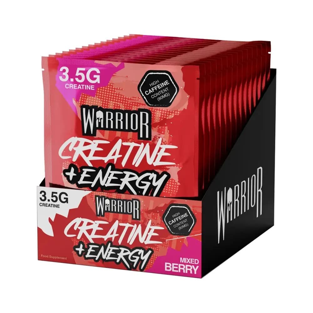 Warrior - Kreatin Plus Energi – Warrior emballage