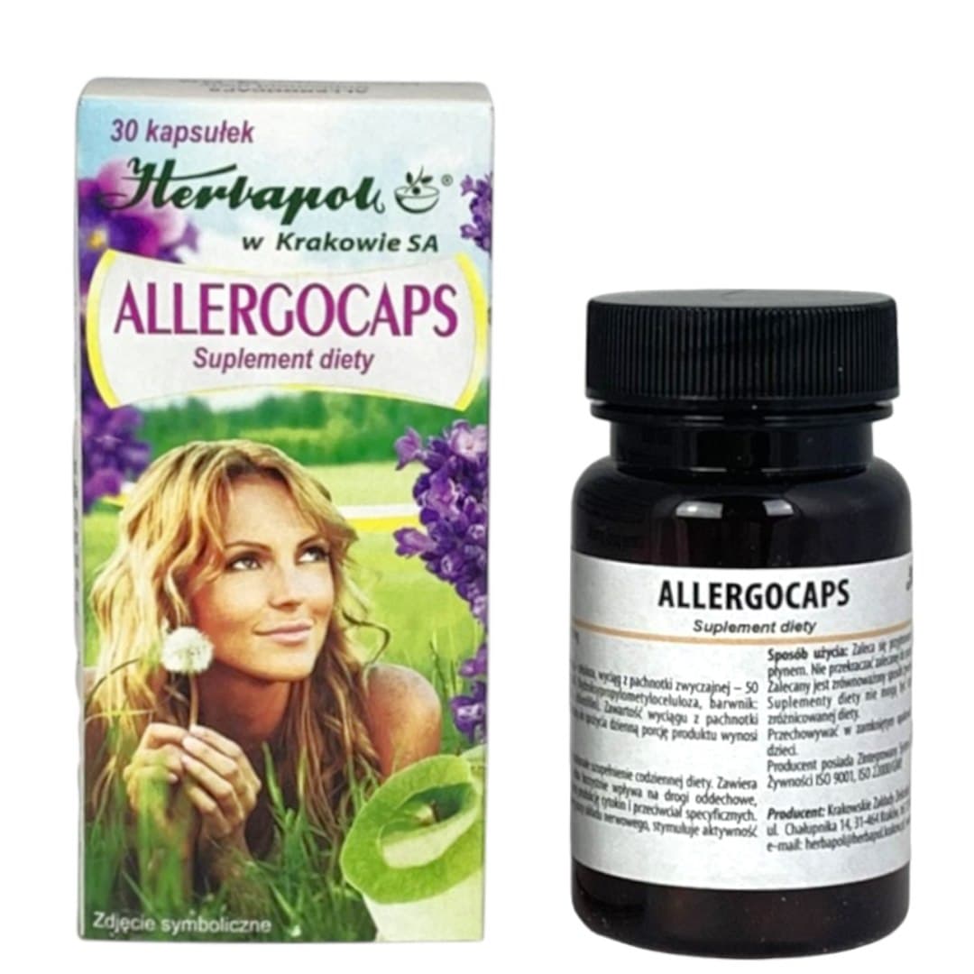 Herbapol Kraków - Allergocaps - 30 Caps – Herbapol Kraków förpackning