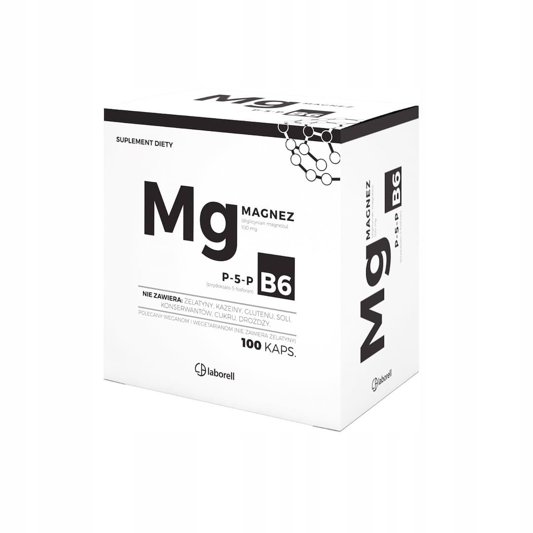 Laborell - Magnesium P-5-P B6 - 100 Caps – Laborell förpackning