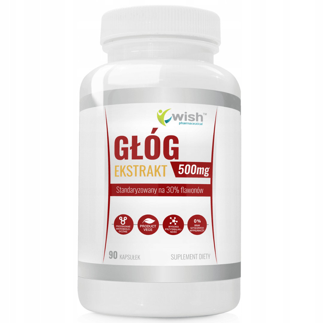Wish - Hagtorn Ekstrakt 500mg - 90 Kapsler – Wish emballage
