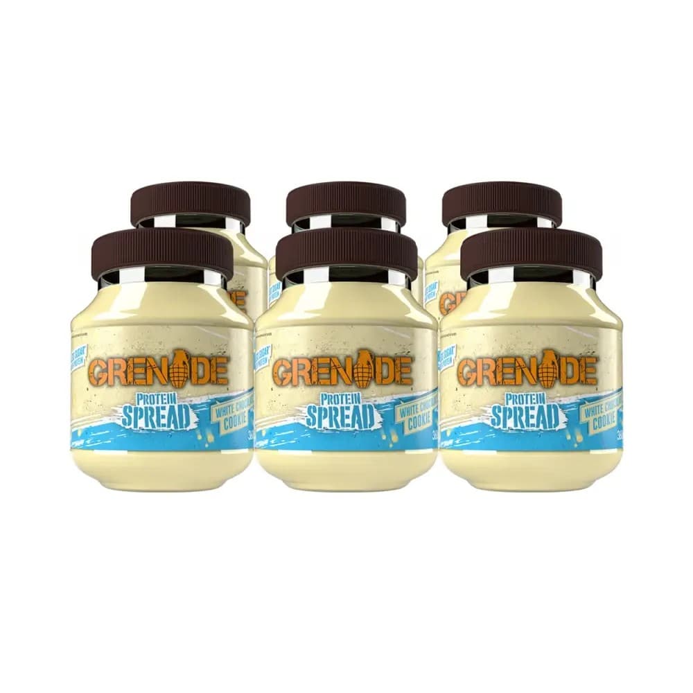 Grenade - Proteinpålæg - Hvid chokolade og småkager, 6 × 360 g – Grenade emballage