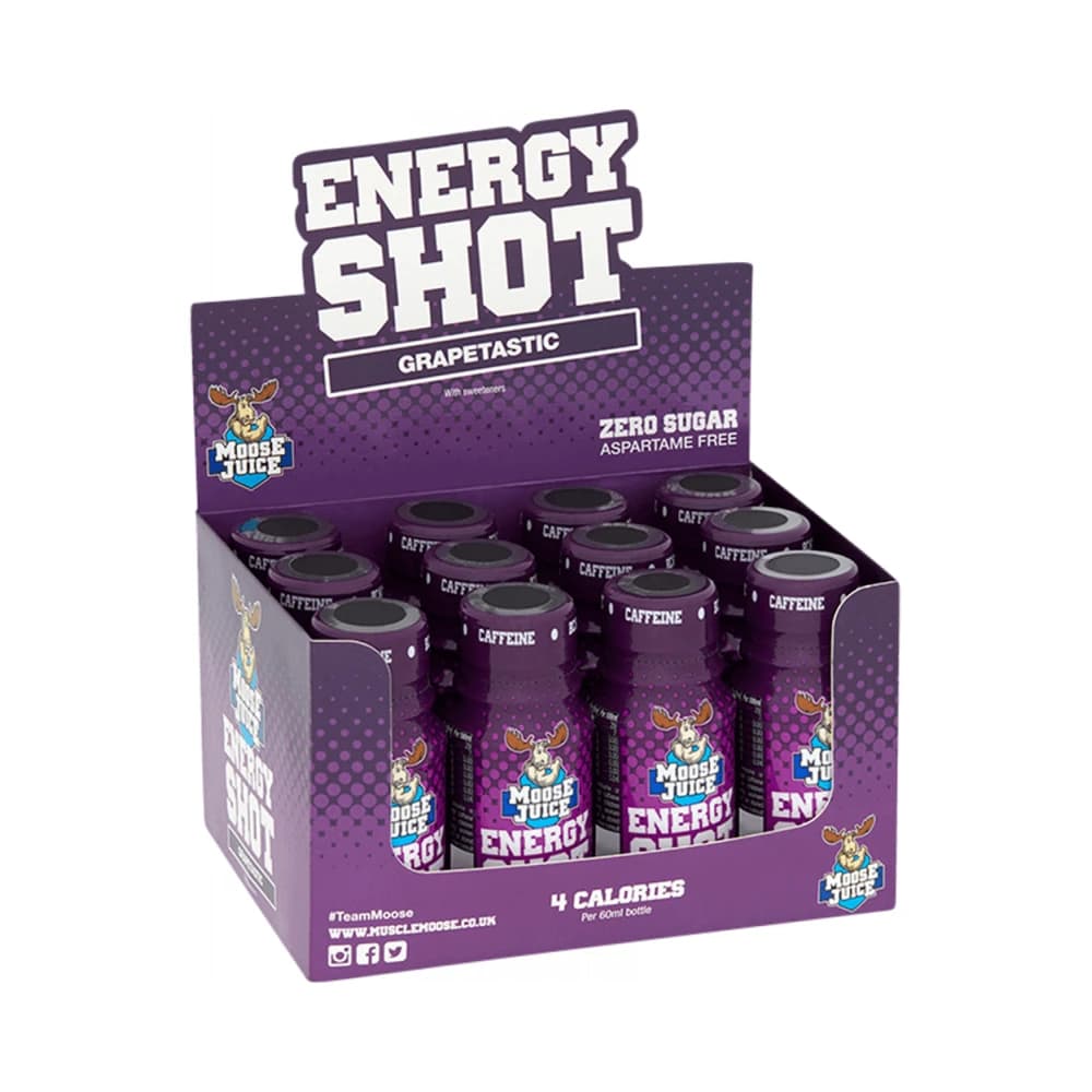 Muscle Moose - Moose Juice Energy Shot (12x60ml) - Grapetastic