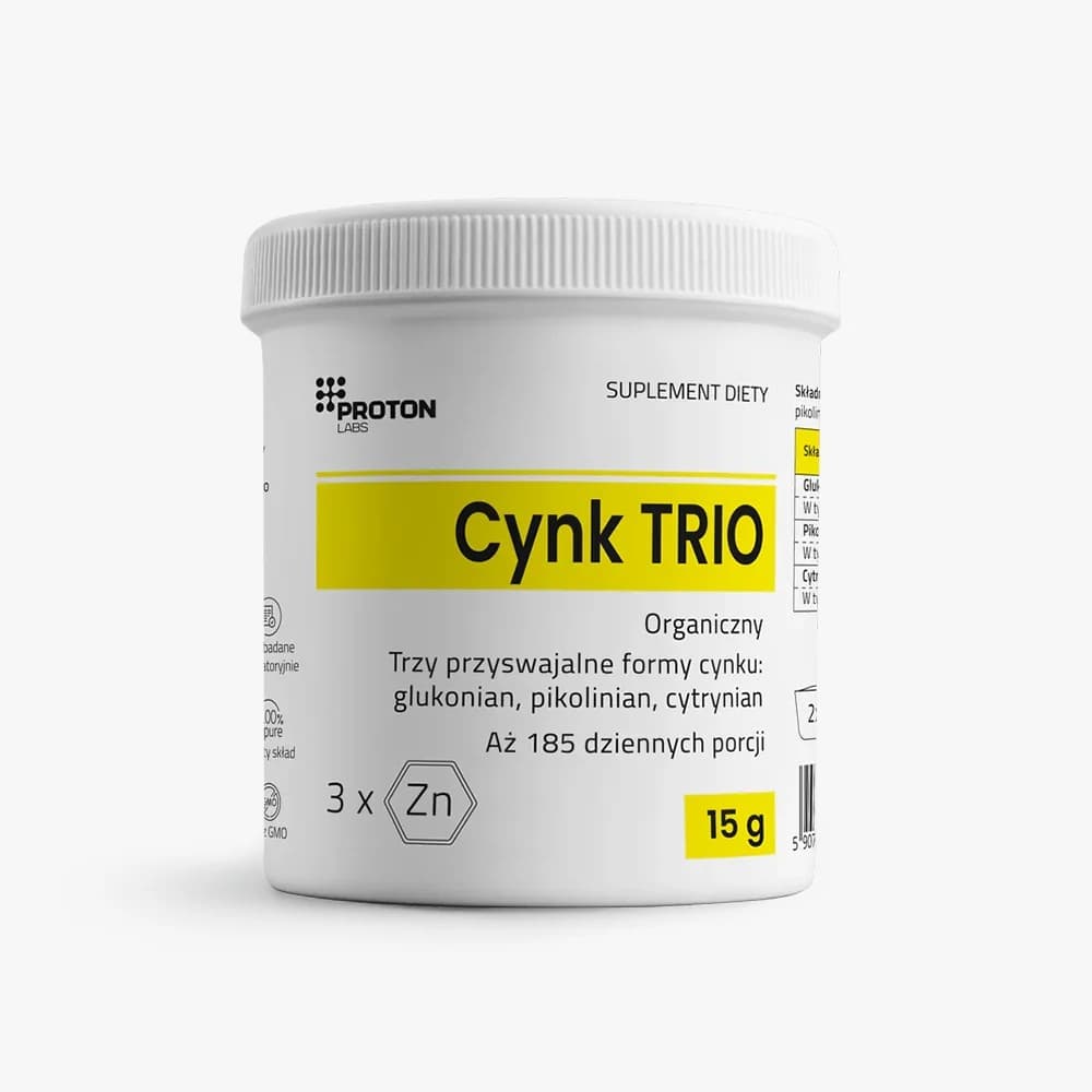 PROTON LABS - Zinc Trio Powder 15g – PROTON LABS förpackning