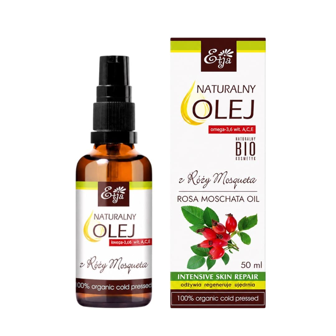 Etja - Natural Rose Hip Oil - 50ml – Etja förpackning