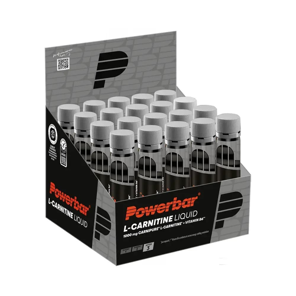 POWER - L-Carnitine Liquid Ampoules (20x25ml) - Unflavoured – Powerbar förpackning