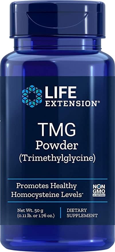 TMG Powder - 50g – Life Extension förpackning
