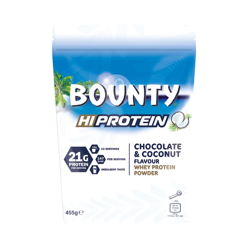 Bounty Hi Protein - Valleproteinpulver - 455g – Mars emballage