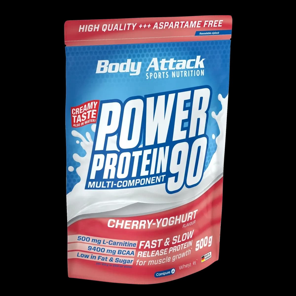 Body Attack - Power Protein 90 - Körsbärsyoghurt, 500 g
